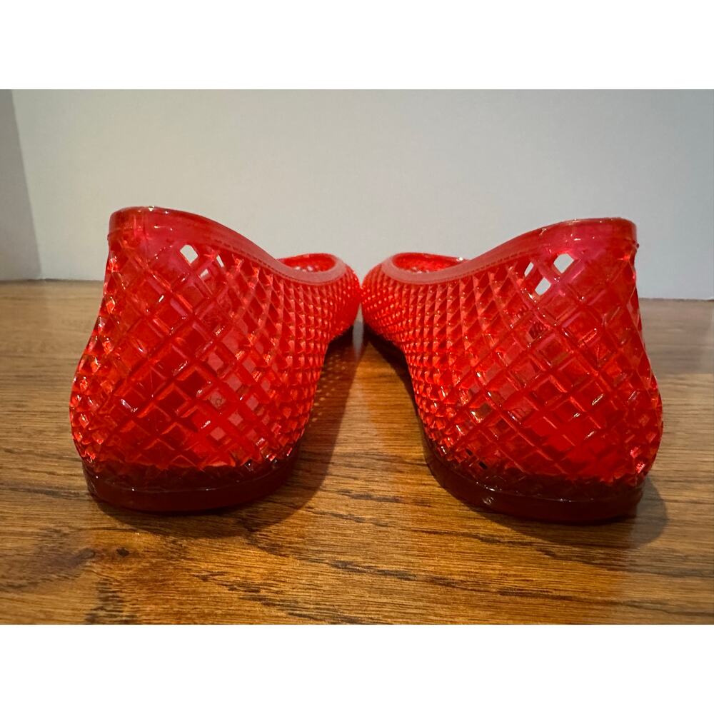 Wild Fable Isabella Jelly Flats Red Women’s Size 9 Slip On Cute Summer - Picture 5 of 11
